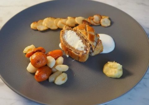 Bar en croûte de châtaigne