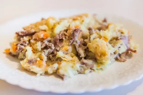 Hachis parmentier au canard