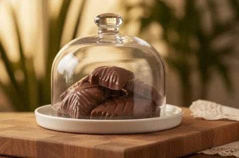 Petits sujets de Noël en chocolat