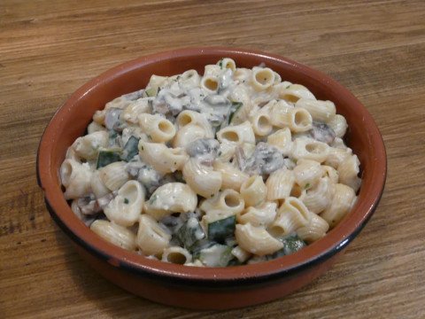 Pâtes sauce camembert