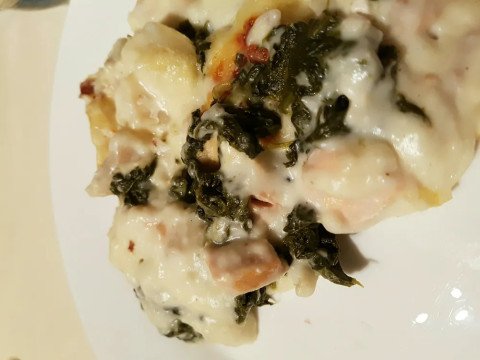 Gratin aux 2 poissons express