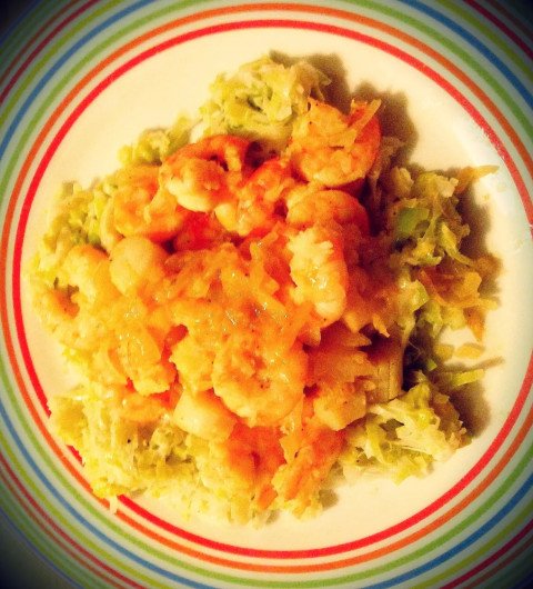 Crevettes et noix de pétoncle au vin blanc