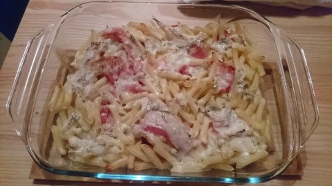 Gratin de penne au gorgonzola