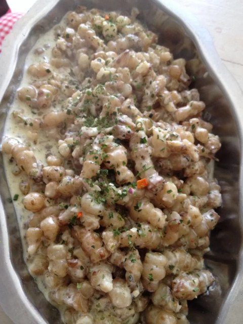 Poêlée de crosnes à la crème