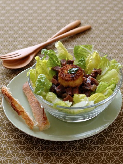 Salade de chèvres chauds