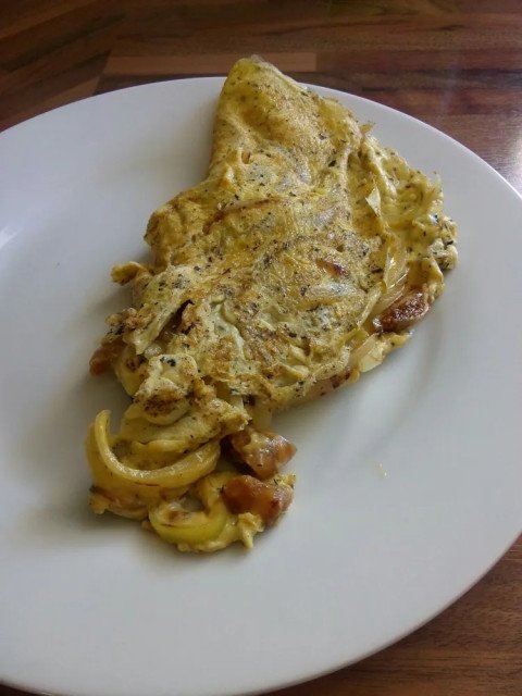 Omelette aux figues séchées