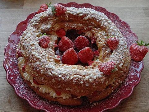Paris-Brest à la fraise
