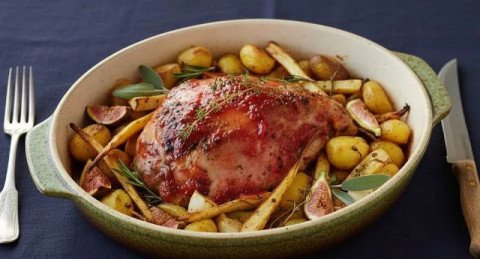 Cuisse de dinde au four aux pommes de terre