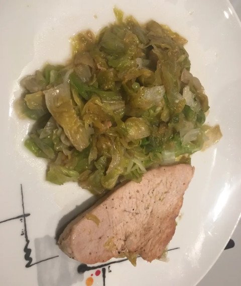 Escalope de dinde et sa salade pain de sucre