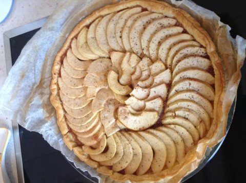 tarte aux figues pommes et cannelle