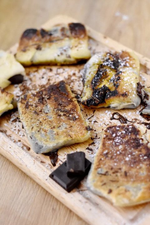 Pain au chocolat à la poêle