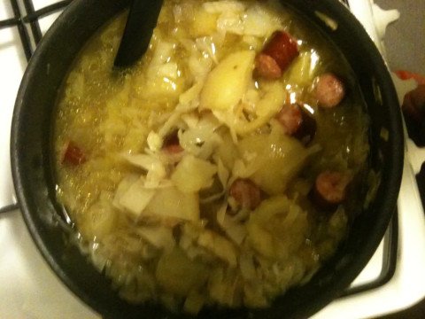 Soupe paysanne au chou