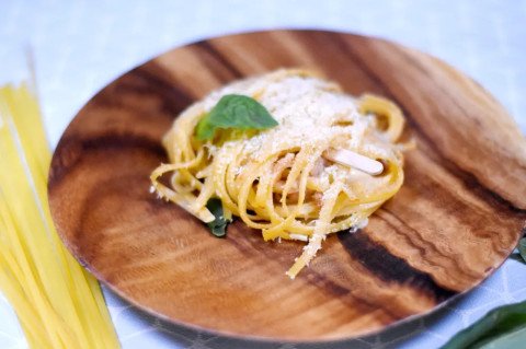 Gratin de pâtes au thon, mozzarella