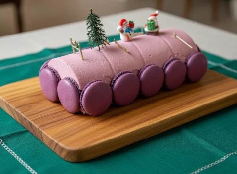 Bûche glacée à la framboise