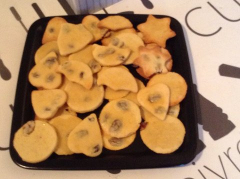 Sablés raisins et rhum