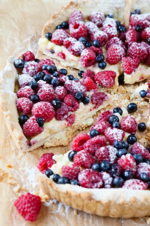 Tarte aux fruits rouges