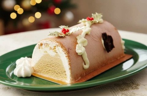 Bûche de Noël glacée