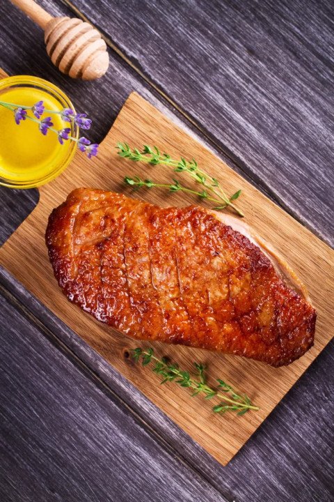 Magret de canard au miel et quatre épices