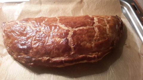 Feuilleté de boudin noir en chausson