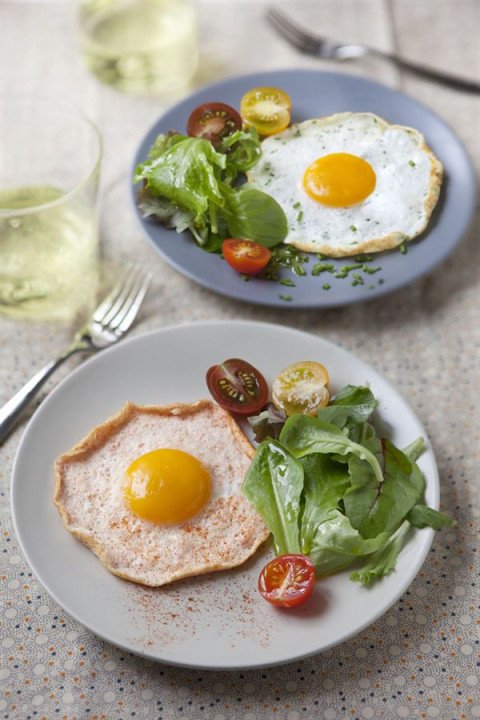 Oeuf au plat au blanc soufflé