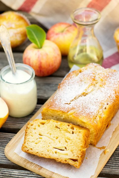 Gâteau yaourt pommes sans sucre