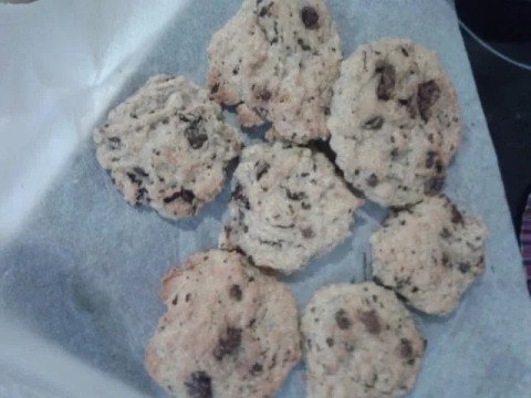 Cookies chocolat coco cranberries sans gluten ni lactose