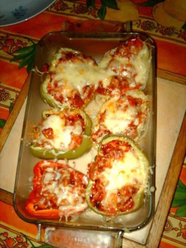 Légumes farcies au chorizo et tomates