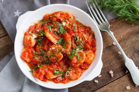 Gambas à l'armoricaine au cookeo