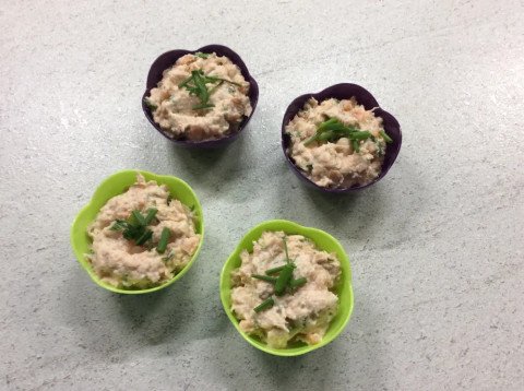 Verrines aux 2 saumons