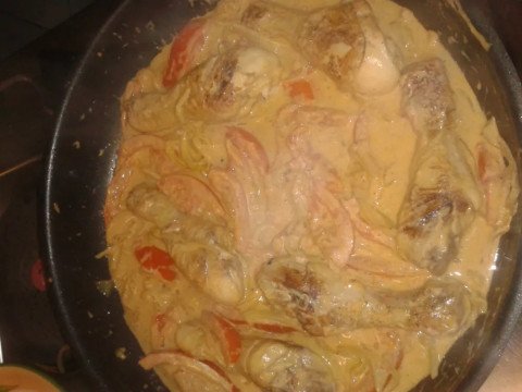 Pignons de poulet à la crème