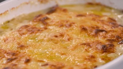 Poireaux au jambon gratinés au comté par Laurent Mariotte
