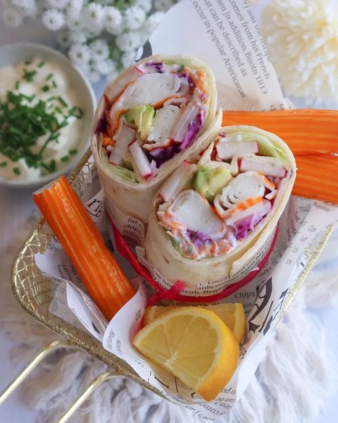 Wrap fraîcheur au surimi
