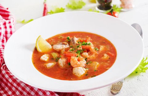 Gambas à l'armoricaine au companion