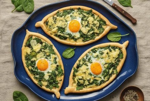 Khachapuris aux épinards