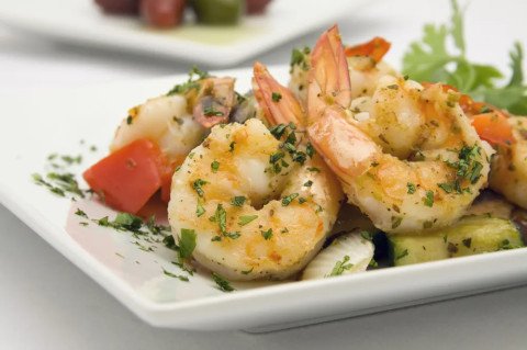 Gambas sautées à l'ail