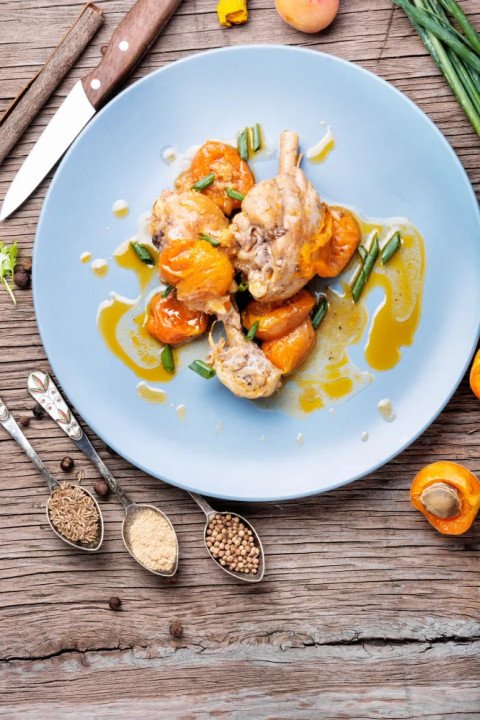 Poulet aux abricots facile