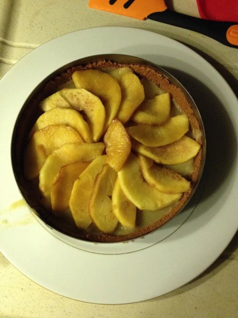 Tarte aux pommes, base spéculoos