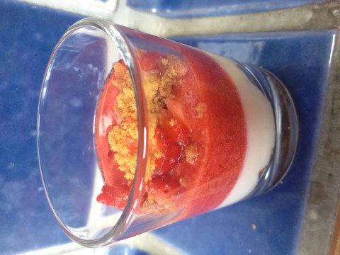 Verrines fraises et spéculoos