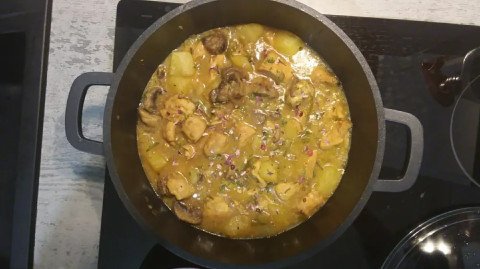 Emincé de poulet au mélange de saveurs