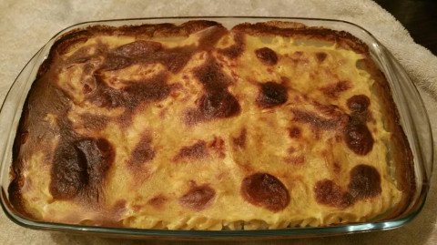 Gratin de pâtes au parmesan et curry