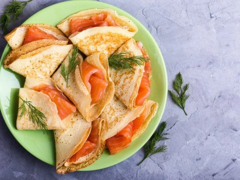 Crêpes au saumon