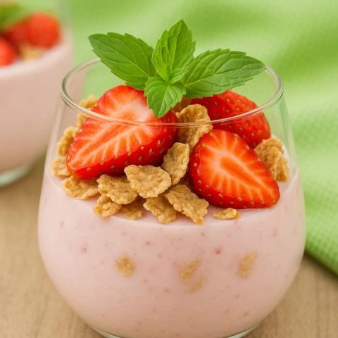 Mousse de fraises au mascarpone