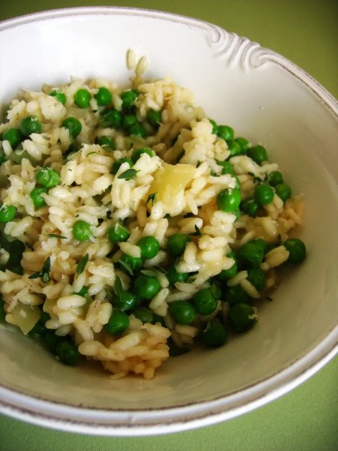 Risotto aux petits pois