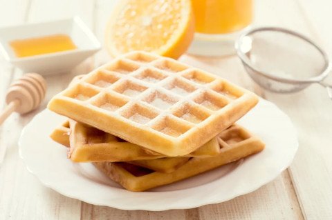 Gaufres au lait de coco