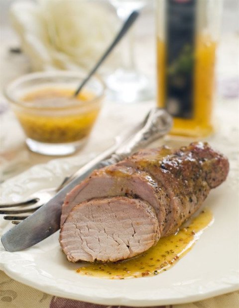 Filet mignon de porc à la moutarde au Thermomix