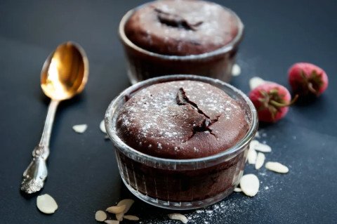 Fondant au chocolat corsé (au miel)