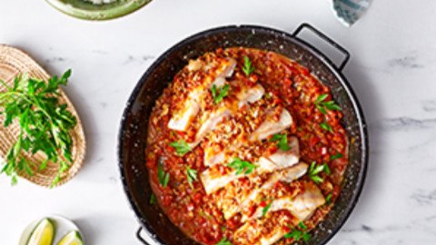 samké harra (poêlée de poisson épicée, Liban)