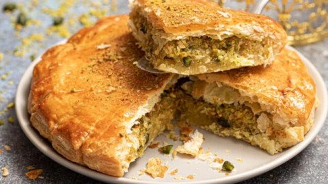 Galette des rois à la crème de pistache