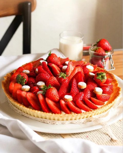 Tarte aux fraises classique