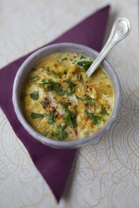 Dal lentilles au lait de coco